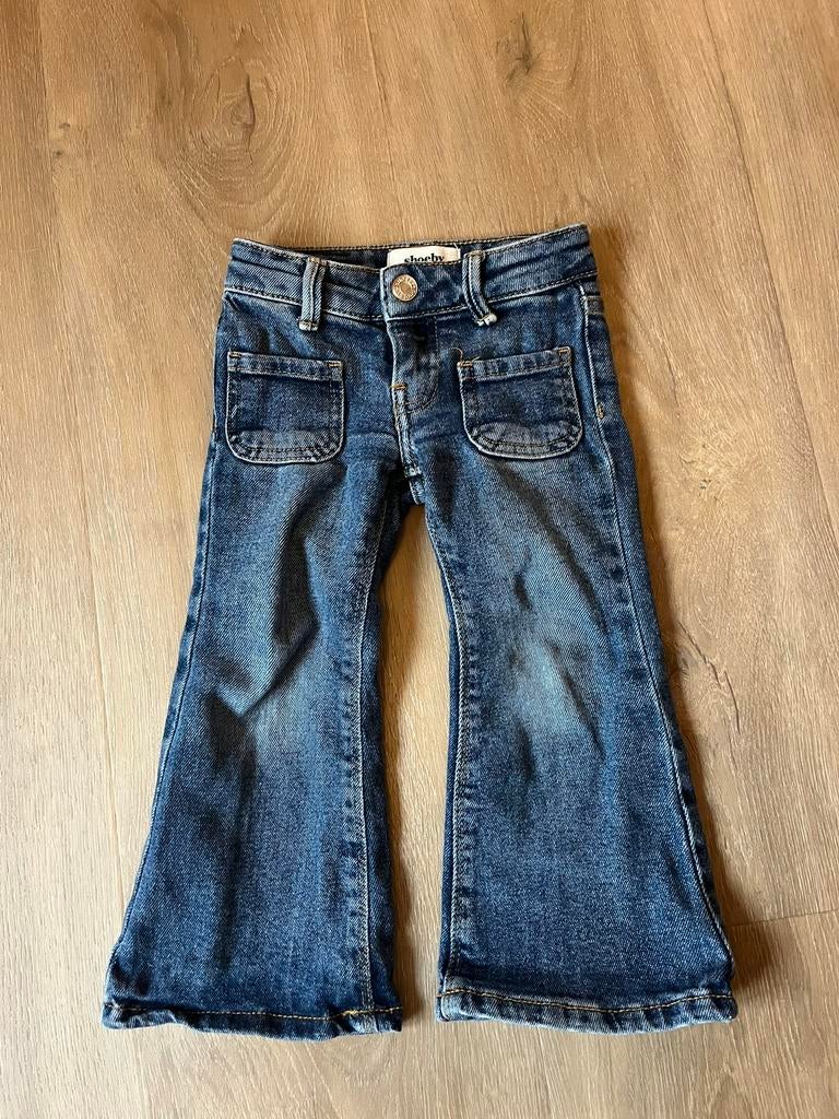 Spijkerbroek Shoeby flaired 98, Ophalen of Verzenden, Zo goed als nieuw, Meisje, Broek