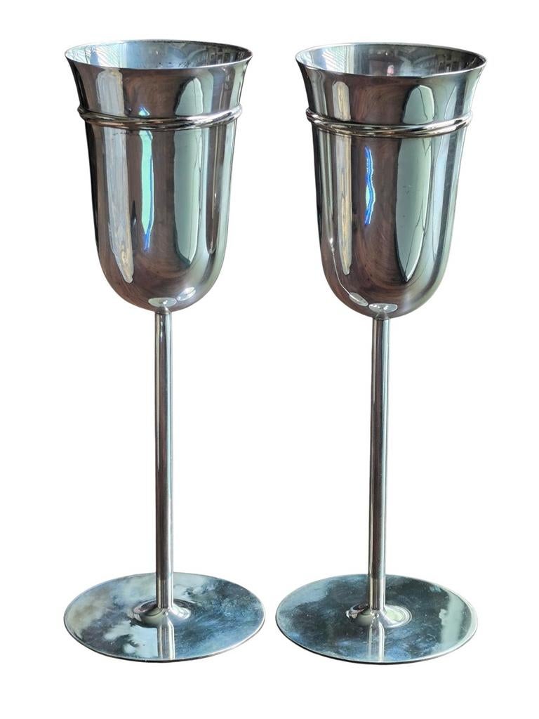 Cartier champagne bekers 1e gehalte zilver gemerkt, Antiek en Kunst, Ophalen of Verzenden, Zilver