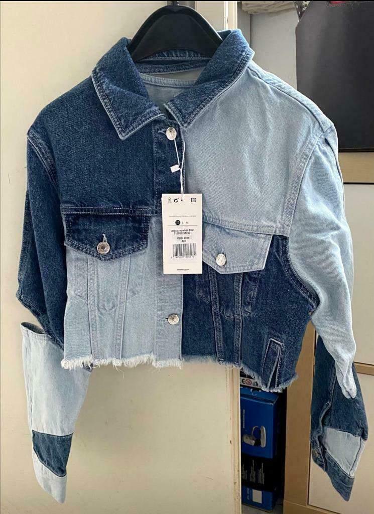 Spijkerjas Bershka, Kleding | Dames, Jassen | Zomer, Nieuw, Bershka, Maat 34 (XS) of kleiner, Verzenden