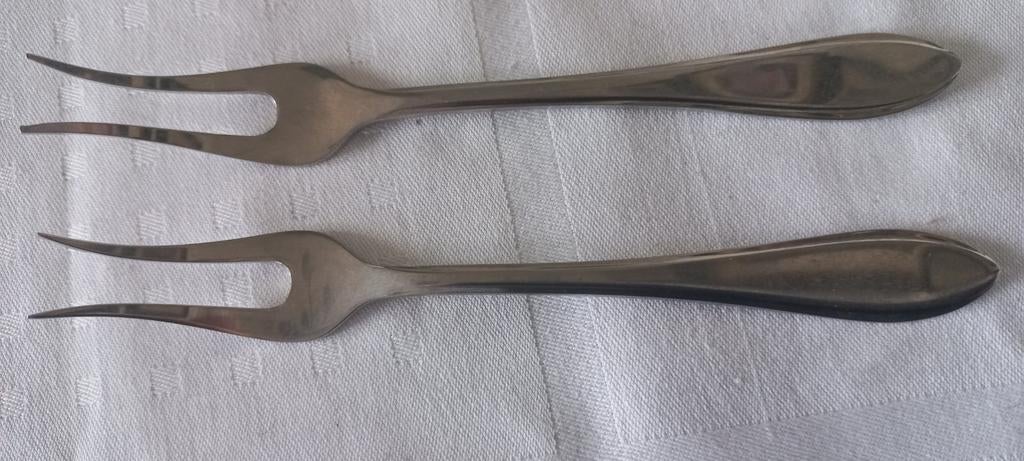 Vleesvorkjes Gero, Antiek en Kunst, Antiek | Bestek, Ophalen of Verzenden