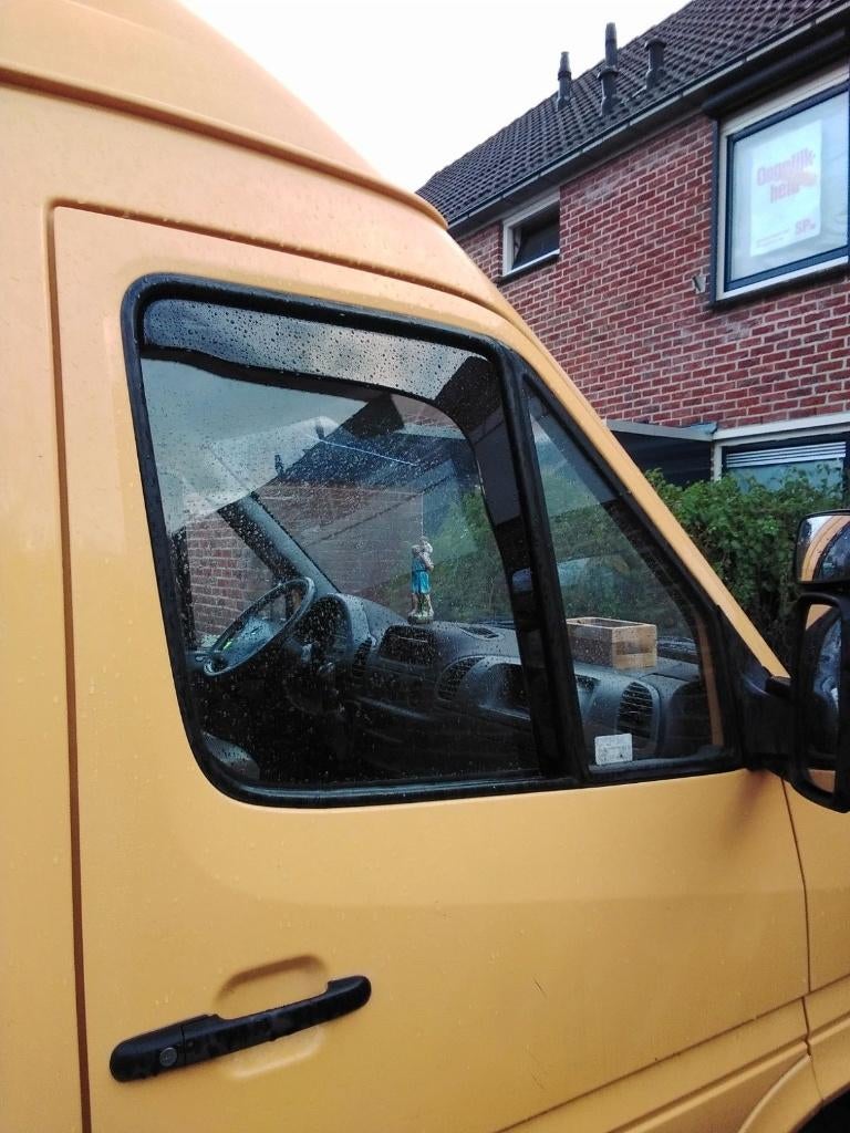 Zijwindschermen Crafter Sprinter visor pasvorm donker getint, Ophalen of Verzenden, Nieuw