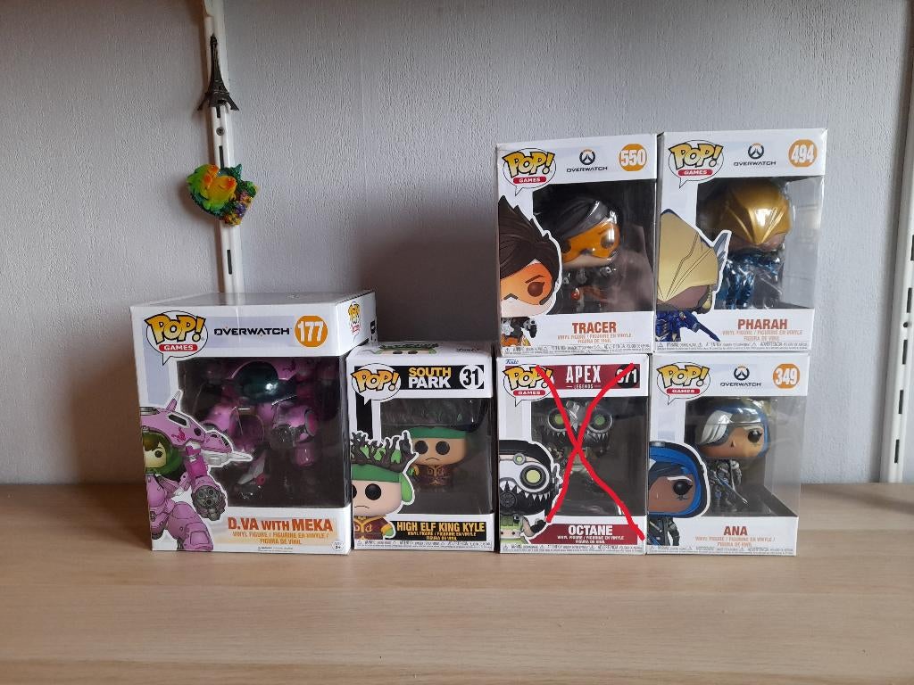 Funko pop divers, Overwatch, South Park en Apex Legends, Verzamelen, Poppetjes en Figuurtjes, Ophalen of Verzenden, Zo goed als nieuw