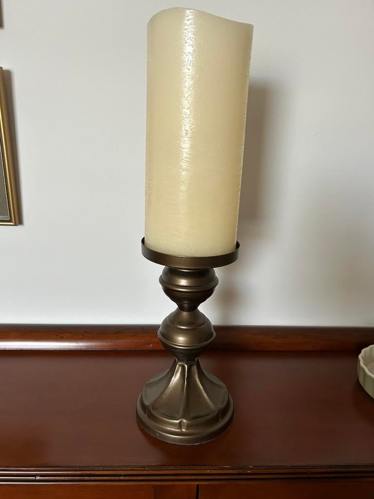 Kandelaar met ledkaars, Ophalen of Verzenden, Nieuw