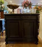 Vintage kast, antieke penantkast, oud buffet, salonkast VdlM, Huis en Inrichting, Kasten | Ladekasten, Ophalen, 1 of 2 laden, Eikenhout