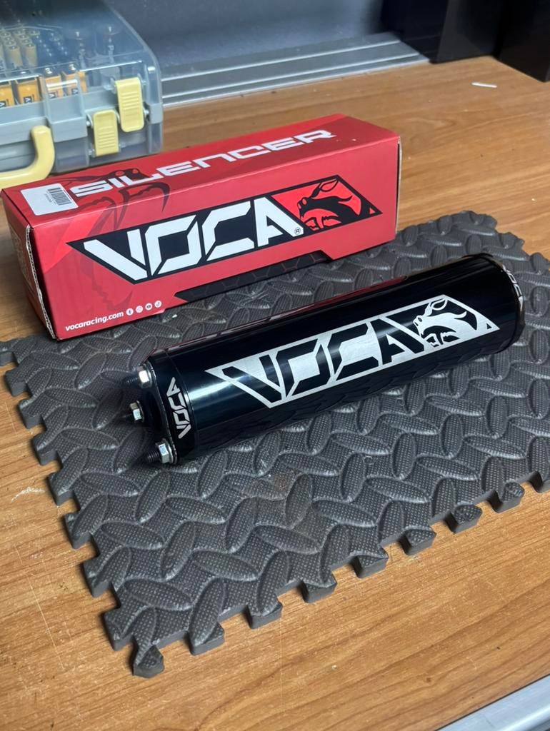 Voca Aluminium CNC Demper 50-80cc Zwart, Ophalen of Verzenden, Nieuw, Uitlaat