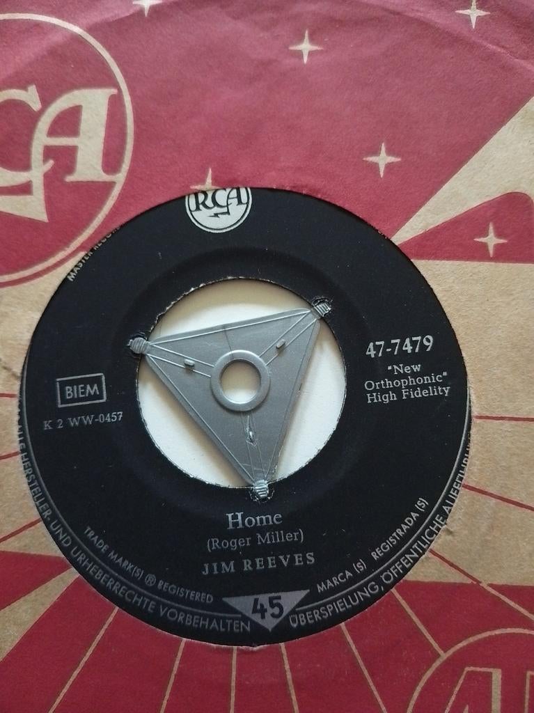 Jim Reeves - Home (45 toeren single), Ophalen of Verzenden