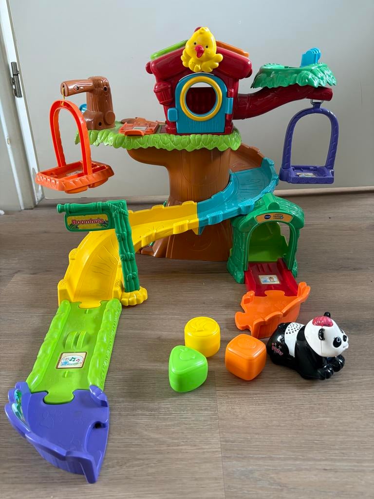 Vtech Zoef Zoef Boomhuis met Panda en accessoires, Ophalen, Zo goed als nieuw, 6 maanden tot 2 jaar