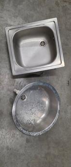 RVS Wasbakken: Rond en Vierkant Model, Ophalen of Verzenden, Gebruikt, Rvs, Wastafel
