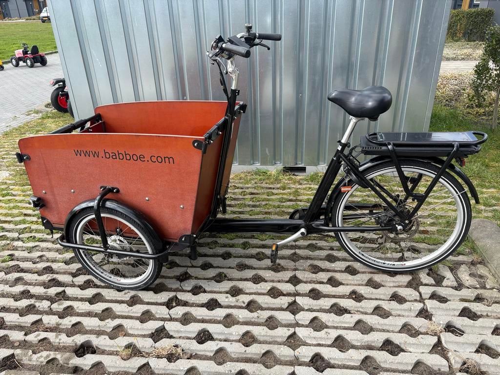 Babboe Big-E bakfiets (in prijs verlaagd!!), Fietsen en Brommers, Elektrische fietsen, Zo goed als nieuw, Overige merken, 47 tot 51 cm