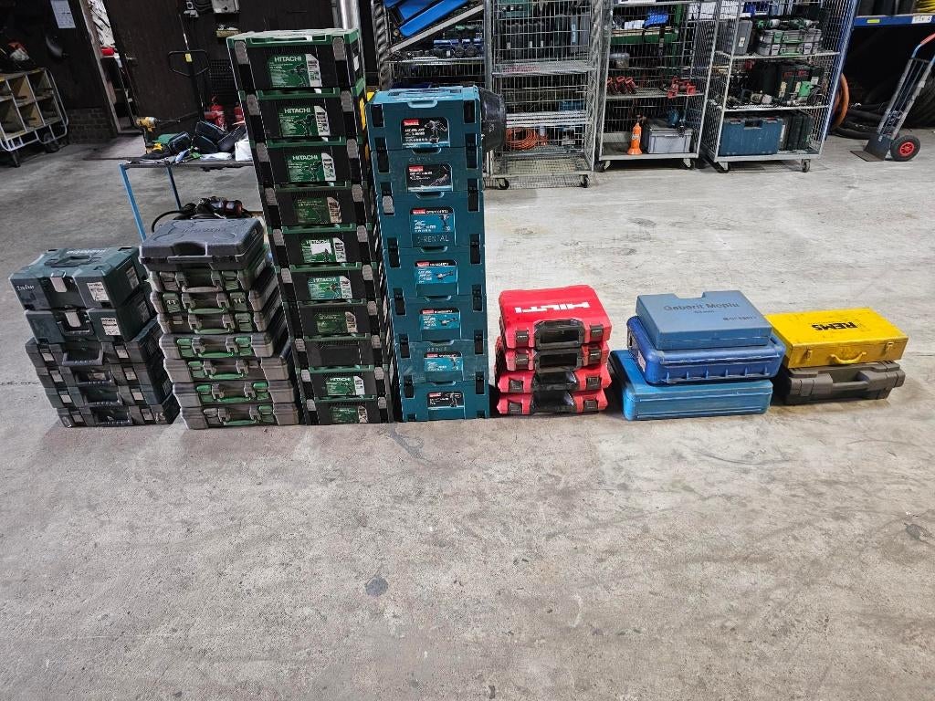 Gereedschapskisten Makita Metabo Hitachi Hilti, Ophalen, Gebruikt