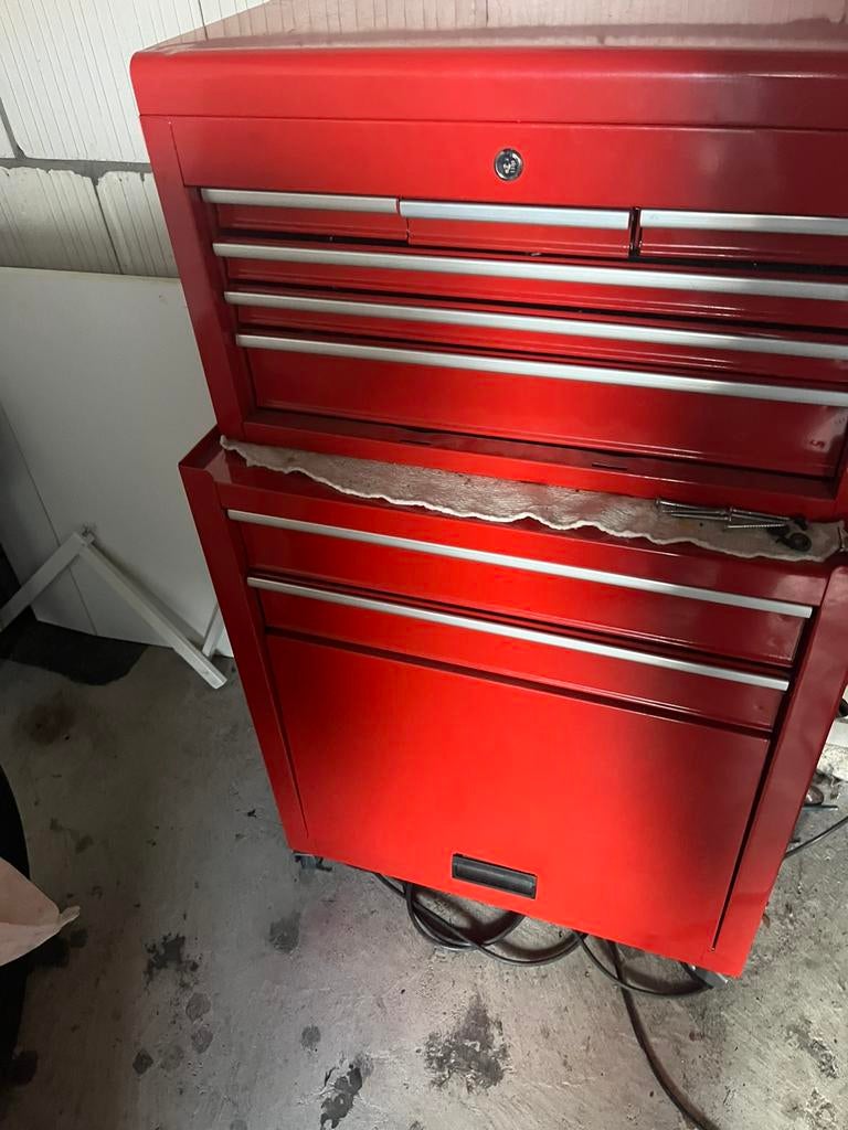 complete garage gereedschap met car, Ophalen, Zo goed als nieuw