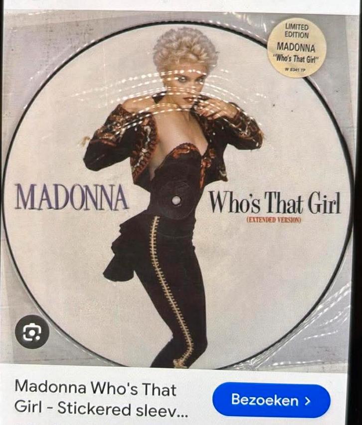 Madonna - Who's That Girl LP (Extended Version), Cd's en Dvd's, Vinyl | Pop, Gebruikt, 1980 tot 2000, 12 inch, Ophalen
