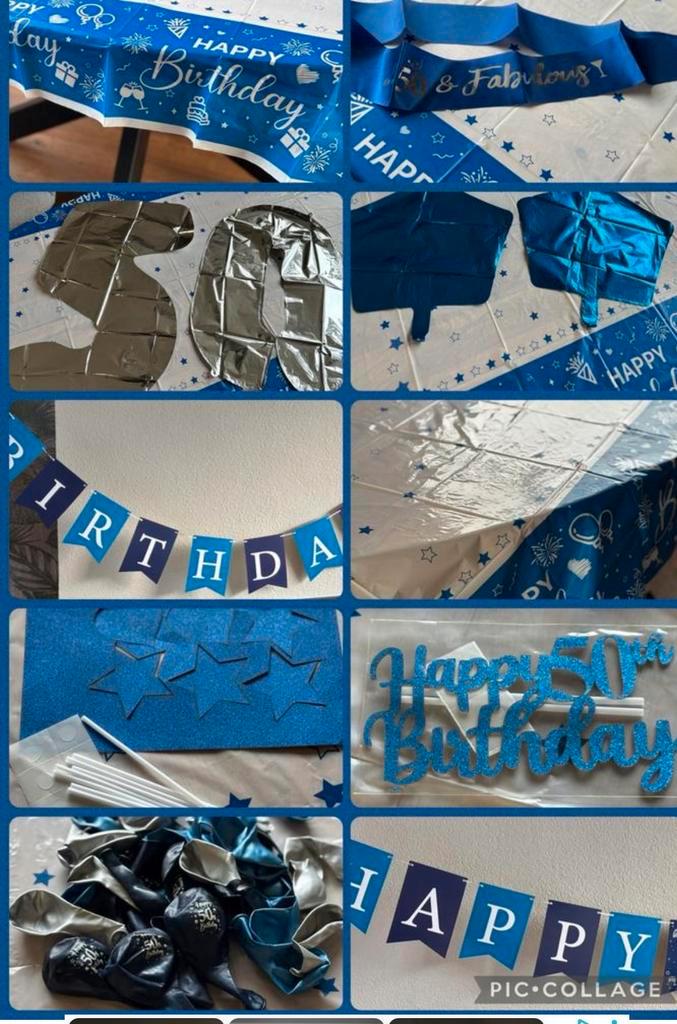 50 jaar versiering man!, Hobby en Vrije tijd, Feestartikelen, Nieuw, Versiering, Verjaardag, Ophalen of Verzenden