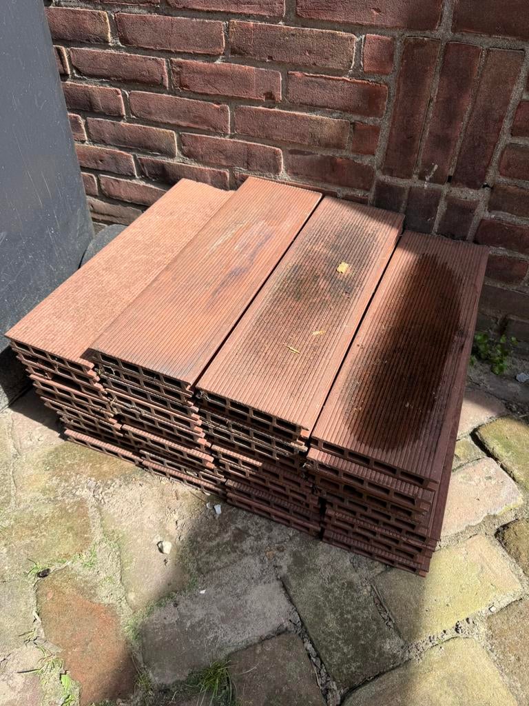 Gratis kunstof Terras vlonder planken, Tuin en Terras, Terrasdelen en Vlonders, Ophalen of Verzenden, Gebruikt, Kunststof