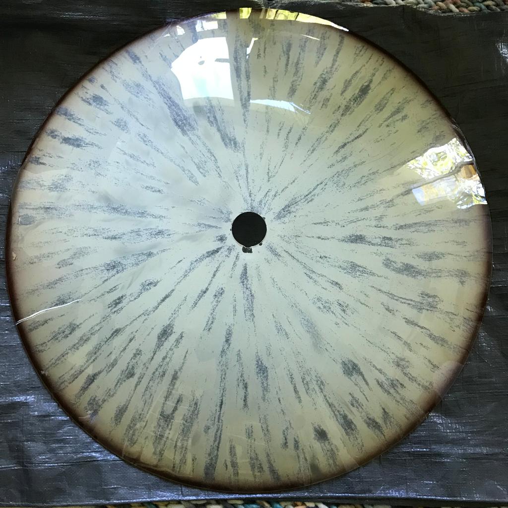 Prachtige grote Art Deco Plafonniere plafondlamp, Ophalen, Gebruikt, Glas, Vintage art deco