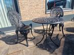Bistro setje, Tuin en Terras, Tuinsets en Loungesets, Ophalen, Gebruikt, Overige materialen, 2 zitplaatsen