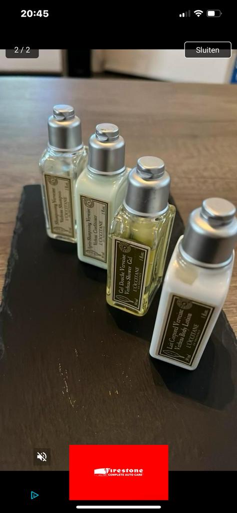 4 flesjes bodyverzorging loccitane, Sieraden, Tassen en Uiterlijk, Uiterlijk | Lichaamsverzorging, Ophalen of Verzenden, Nieuw