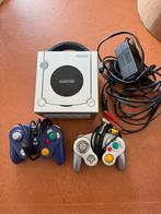 Nintendo GameCube met Mario Kart: Double Dash!! en 2 control, Ophalen, Met 2 controllers, Zilver, Gebruikt