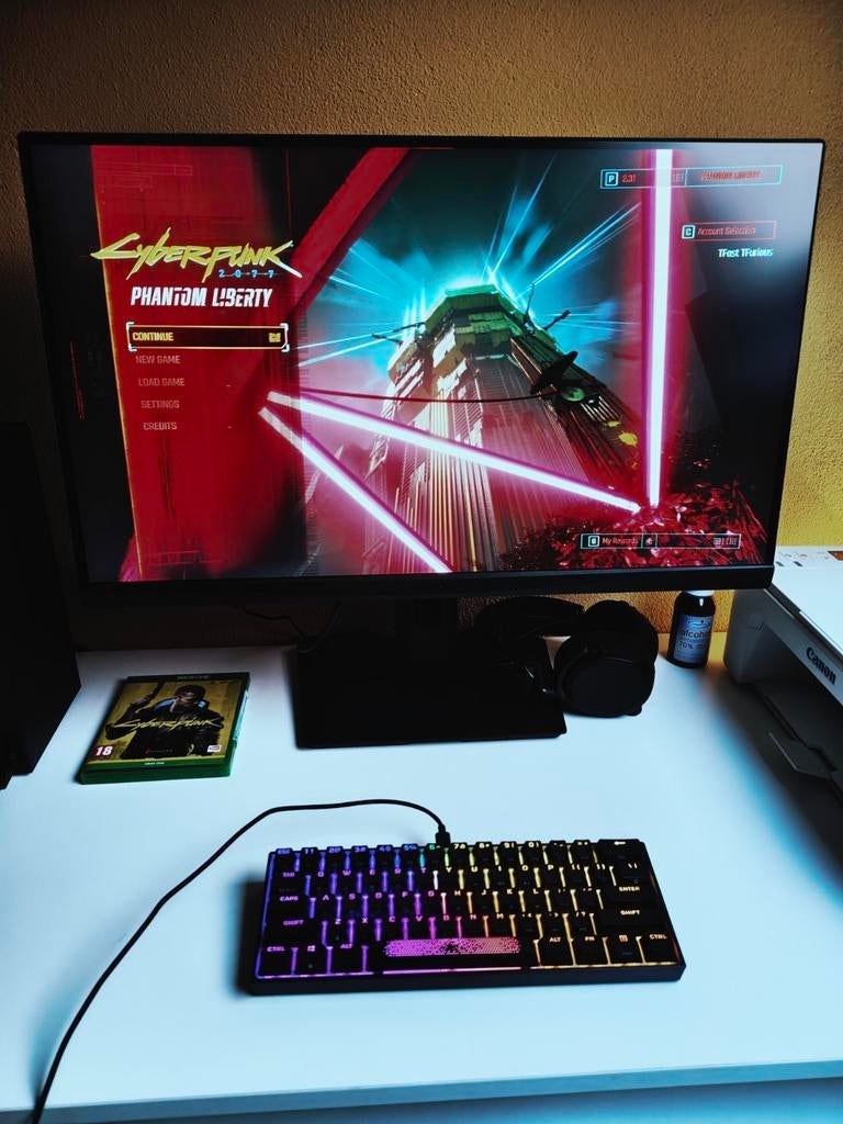 MSI Optix MAG274QRF-QD Monitor + Corsair K65 RGB Mini, Computers en Software, Monitoren, Gaming, MSI, IPS, Ophalen of Verzenden