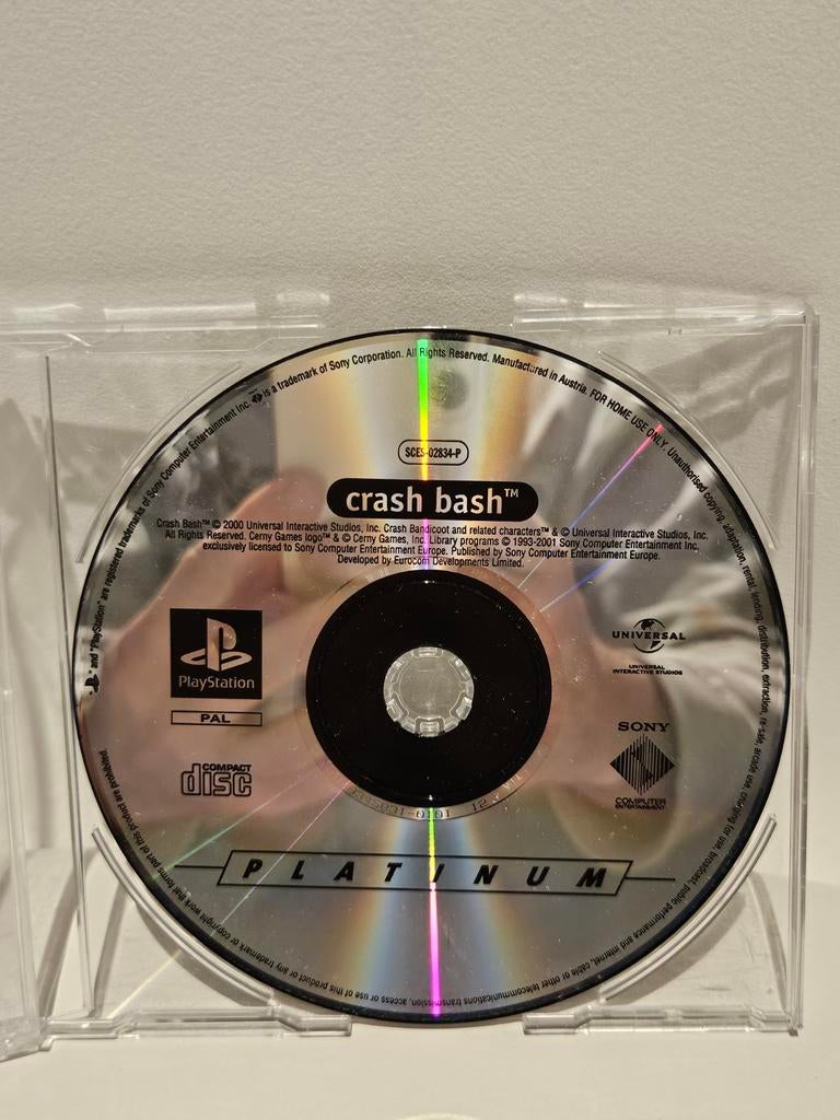 Crash Bash PS1, Avontuur en Actie, 1 speler, Ophalen of Verzenden, Zo goed als nieuw