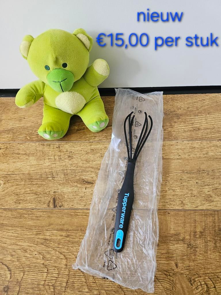 Tupperware nieuwe soepele klopper / garde - zwart blauw, Ophalen of Verzenden, Nieuw, Blauw, Overige typen