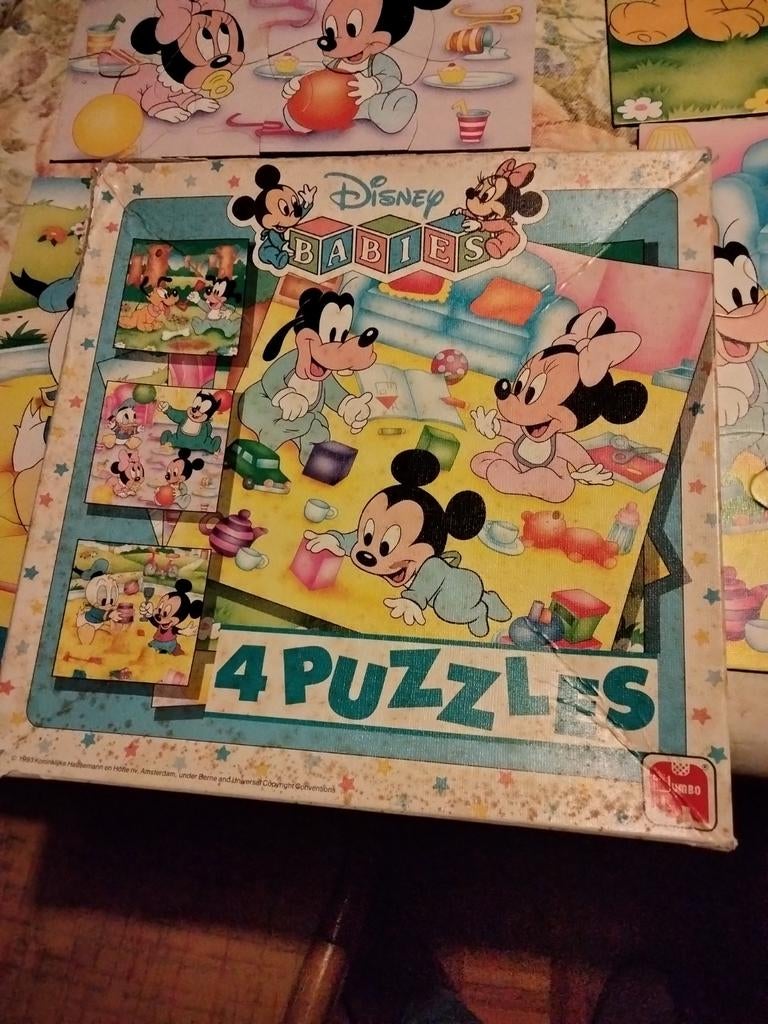 Puzzel Disney Babies 4 puzzle Jumbo 1993, Ophalen of Verzenden, Meer dan 50 stukjes