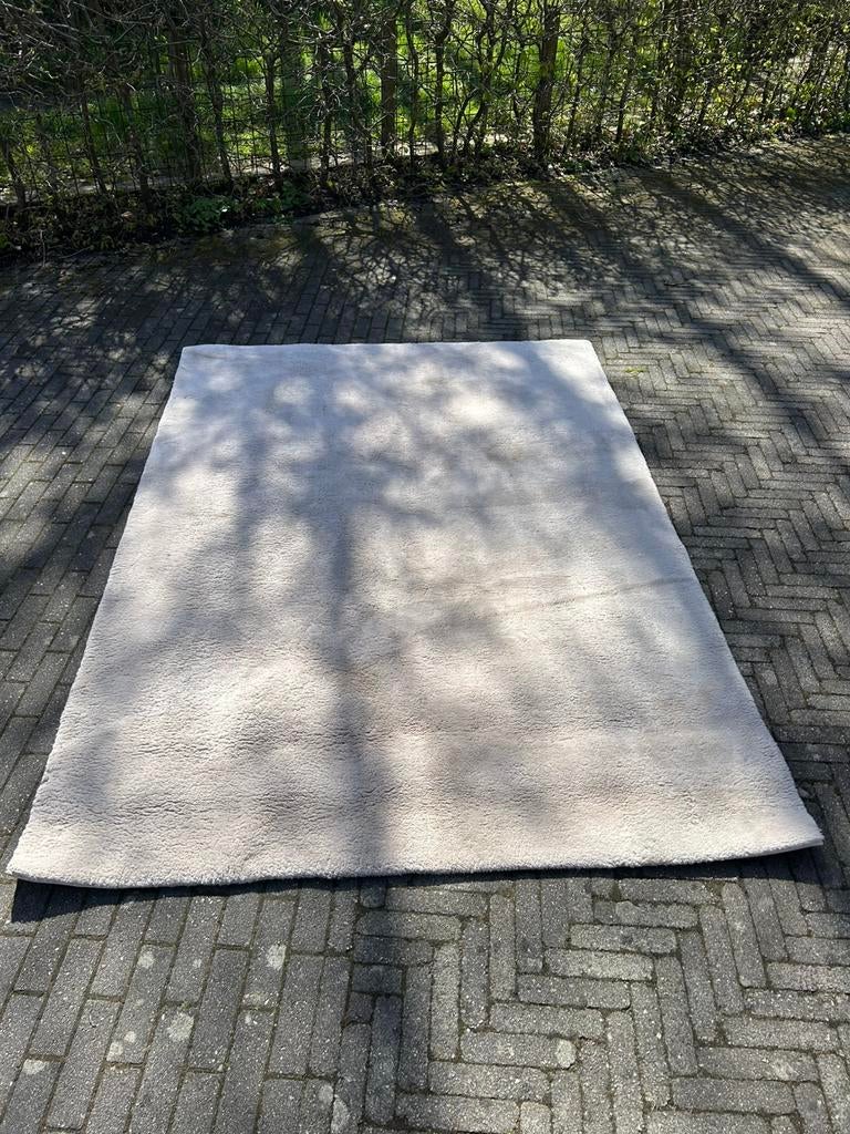Creme vloerkleed gratis, Huis en Inrichting, Ophalen, Gebruikt, 150 tot 200 cm, 200 cm of meer