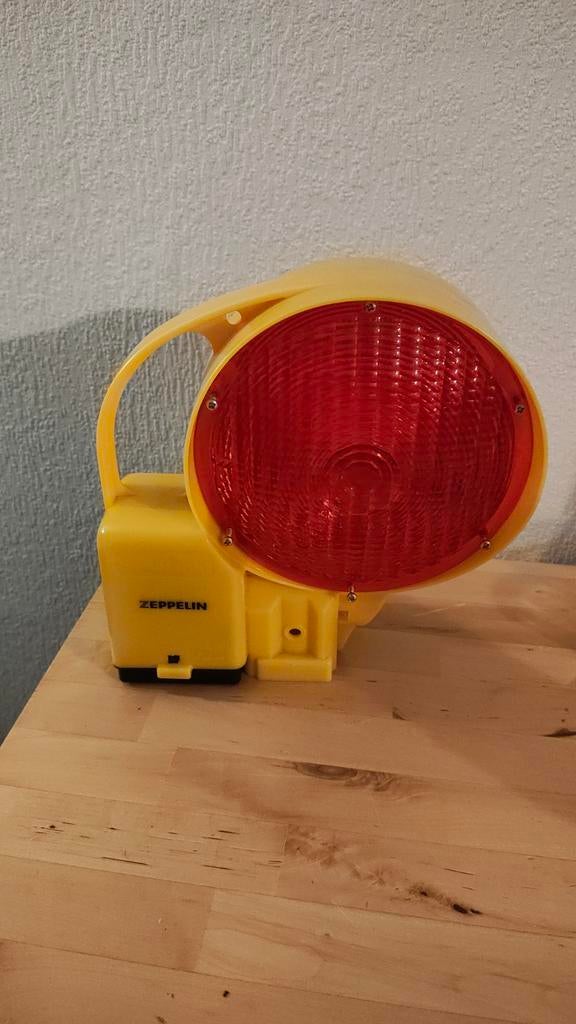 Vintage Zeppelin Werkplaats Lamp - Geel/Rood, Ophalen, Gebruikt, Industrieel, Vintage, Retro