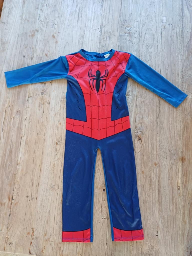 Spiderman pak, ca. maat 98/104, Kinderen en Baby's, Carnavalskleding en Verkleedspullen, Ophalen, 104 of kleiner, Jongen of Meisje