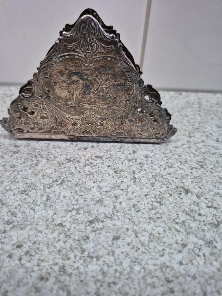 Verzilverde servetten standaard Gero, Ophalen of Verzenden