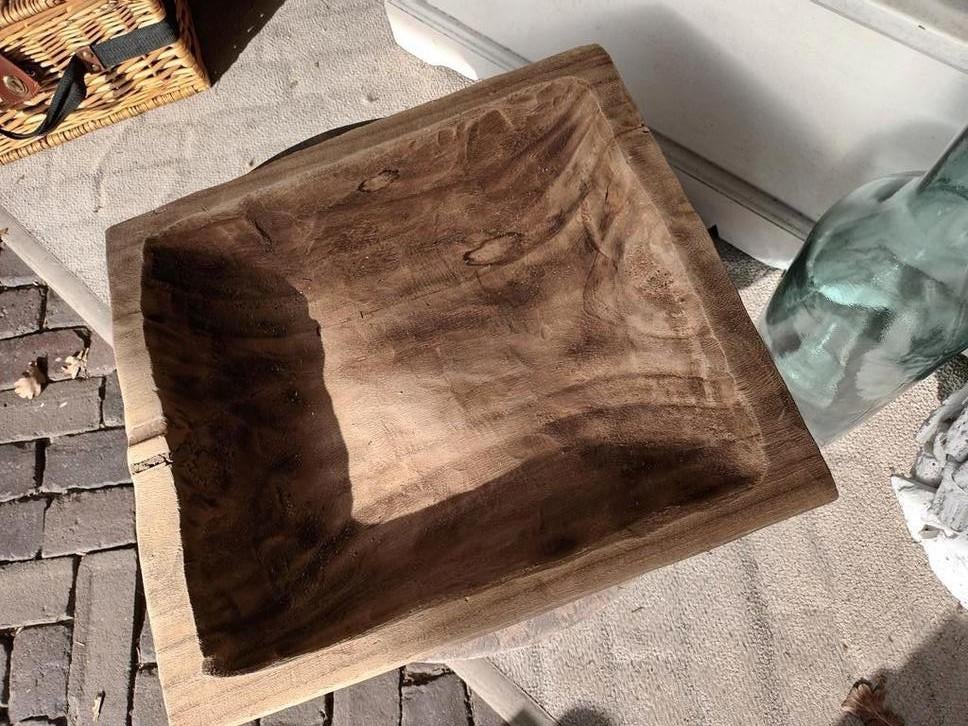 Houten schaal, Ophalen, Schaal, Vierkant, Zo goed als nieuw