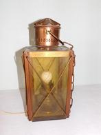 Vintage scheepslantaarn of stormlantaarn met luchtkoker, van, Ophalen of Verzenden