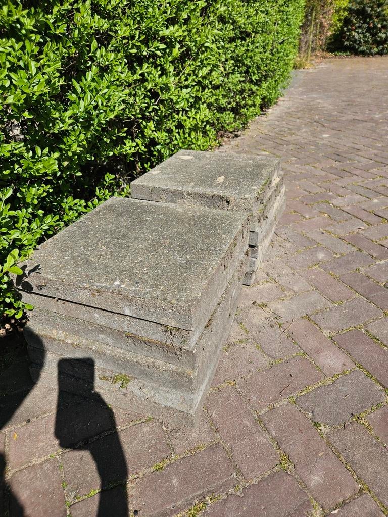 Gratis stoeptegels 40x40x5, Ophalen of Verzenden, Gebruikt, Beton, Terrastegels