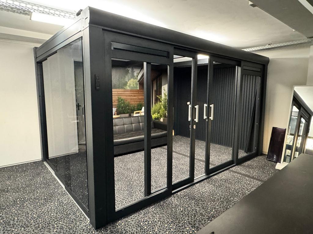 Aluminium overkapping 2x showroom model, Tuin en Terras, Overkappingen, Ophalen of Verzenden, Zo goed als nieuw, Veranda