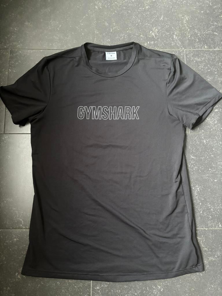 Gymshark, sportshirt maat M, Kleding | Heren, Maat 48/50 (M), Zwart, Ophalen of Verzenden, Zo goed als nieuw