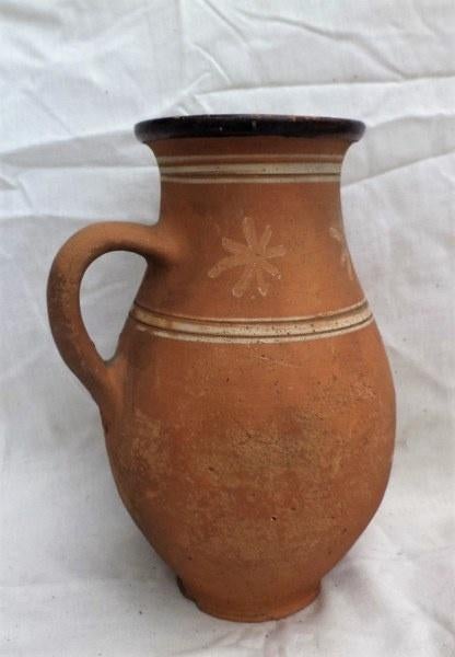 Antieke Hongaarse terracotta kruik (67), Ophalen
