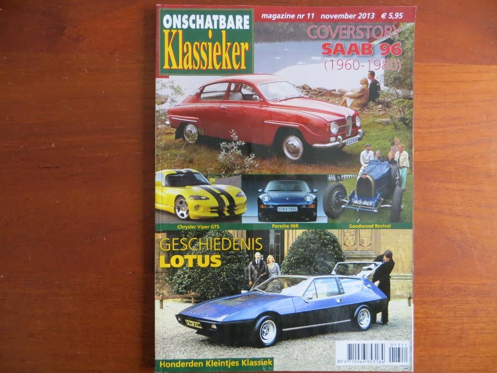 Onschatbare Klassieker 11 2013 Saab 96, Viper, Porsche 968, Ophalen of Verzenden, Nieuw, Porsche