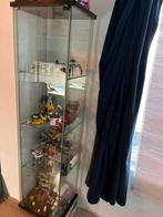 IKEA DETOLF Vitrinekast - Glazen Kast met Houten Details, Ophalen, Minder dan 50 cm, Gebruikt, Glas