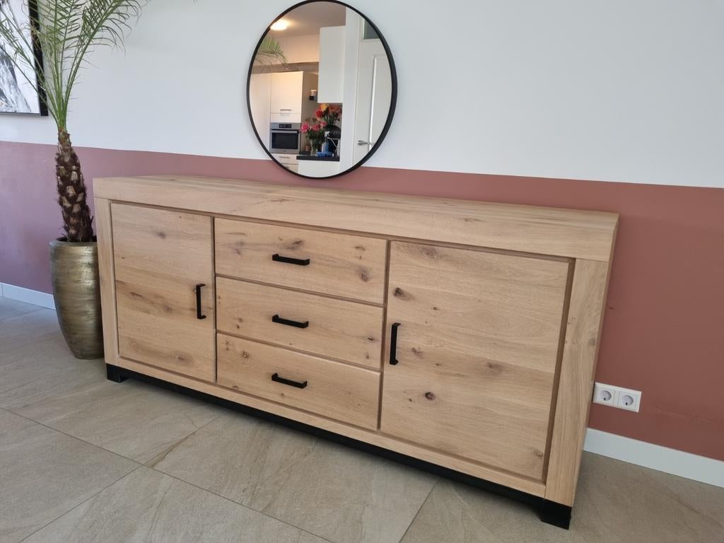 Dressoir Indiana - Nature white (met kinderslot), Ophalen, 25 tot 50 cm, 150 tot 200 cm