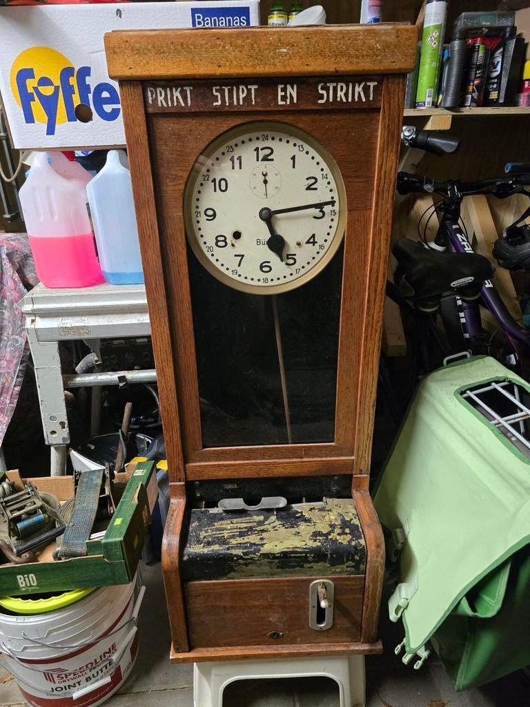 Antieke Bürk prikklok, Antiek en Kunst, Ophalen