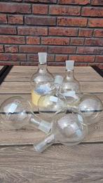Set van 6x DURAN (Schott) Rondbodemkolven - 500ml, Antiek en Kunst, Antiek | Glas en Kristal, Ophalen
