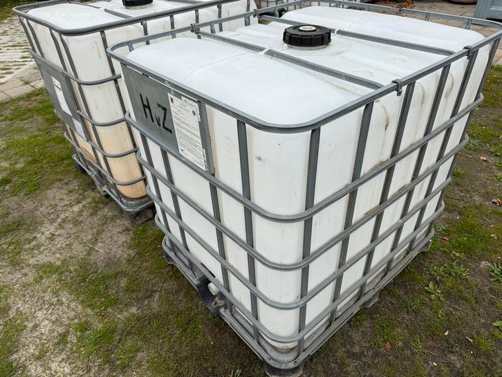 IBC 1000 liter vat met krat, Doe-het-zelf en Verbouw, Kratten en Dozen, Gebruikt, Krat, 100 cm of meer, 50 cm of meer, 60 cm of meer