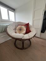 Papasan stoel gebroken wit - 115cm doorsnede, Ophalen, Gebruikt, Wit, Riet of Rotan