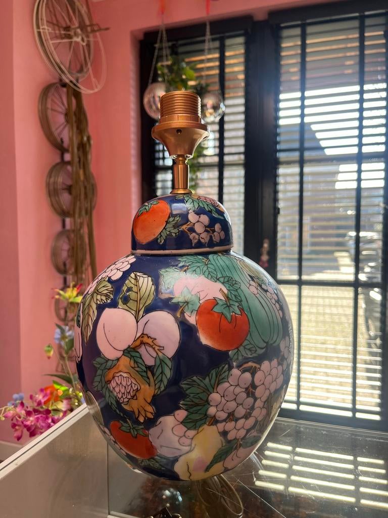 Unieke vaaslamp met nieuwe elektra!, Ophalen of Verzenden, Nieuw