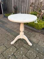 OPKNAPPER! Zwaar eiken wijntafeltje wijntafel bijzettafel, Huis en Inrichting, Ophalen, Gebruikt, Brocante stijl landelijke stijl stoer sober