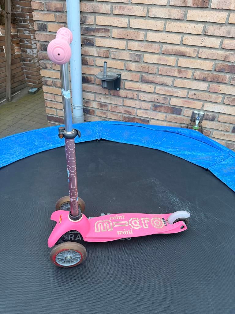 Micro Mini step roze - goede staat met nieuwe handvatten, Ophalen of Verzenden, Gebruikt, Gewone step