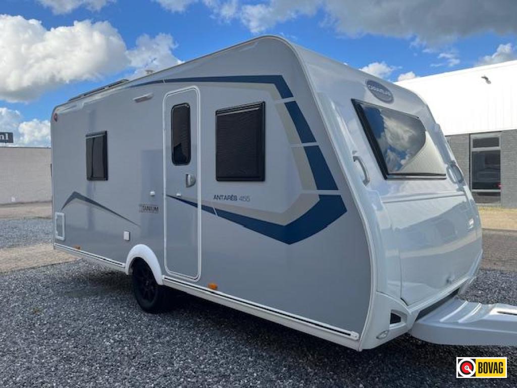 Caravelair Antares Titanium 455 Incl. Voortent, Caravans en Kamperen, Caravans, Overige typen, Rondzit, Schokbreker, Bedrijf