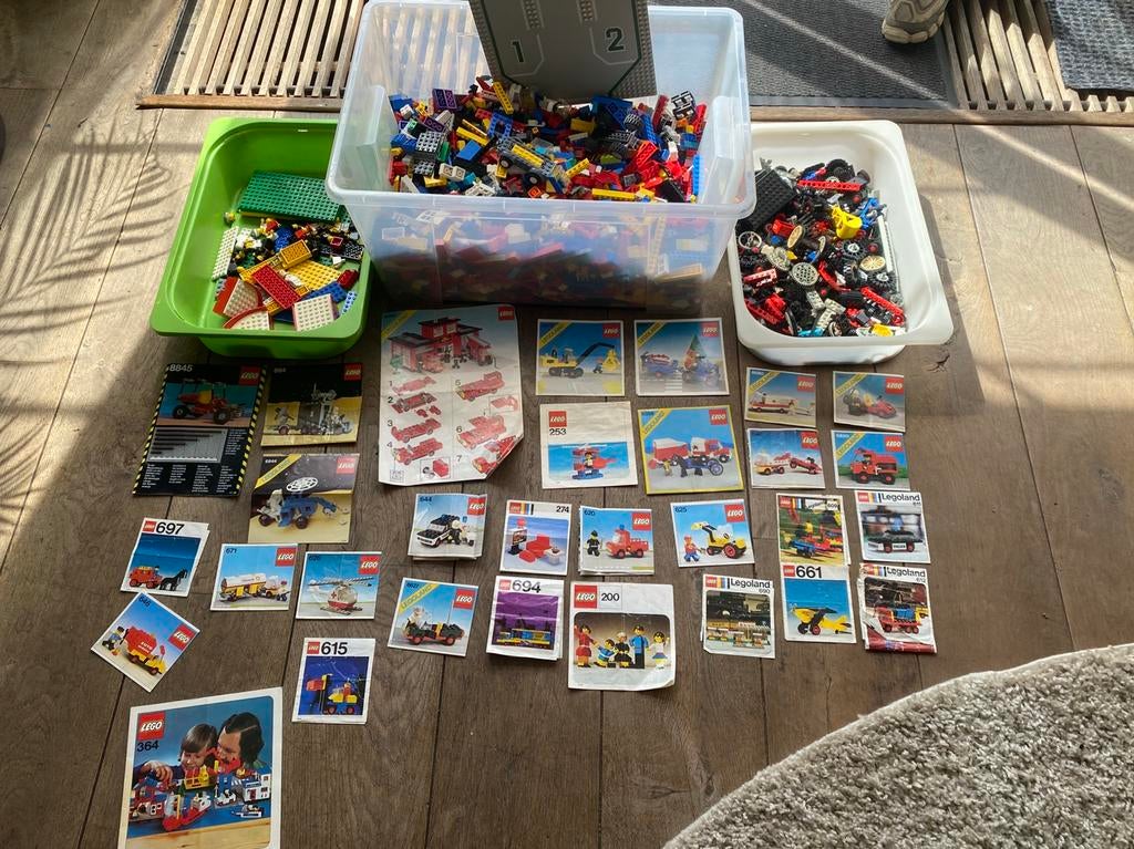 Lego partij jaren 80 met boekjes 7,5 kilo, Kinderen en Baby's, Speelgoed | Duplo en Lego, Ophalen, Inclusief minifiguren, Gebruikt