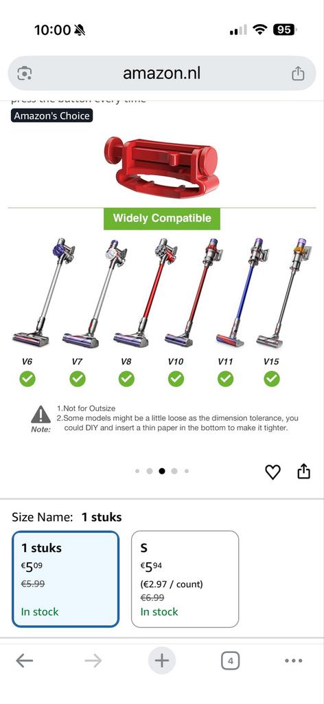 Trigger Lock voor Dyson V6 V7 V8 V10 V11 V15 Stofzuiger, Witgoed en Apparatuur, Stofzuigers, Ophalen of Verzenden, Nieuw, Overige typen