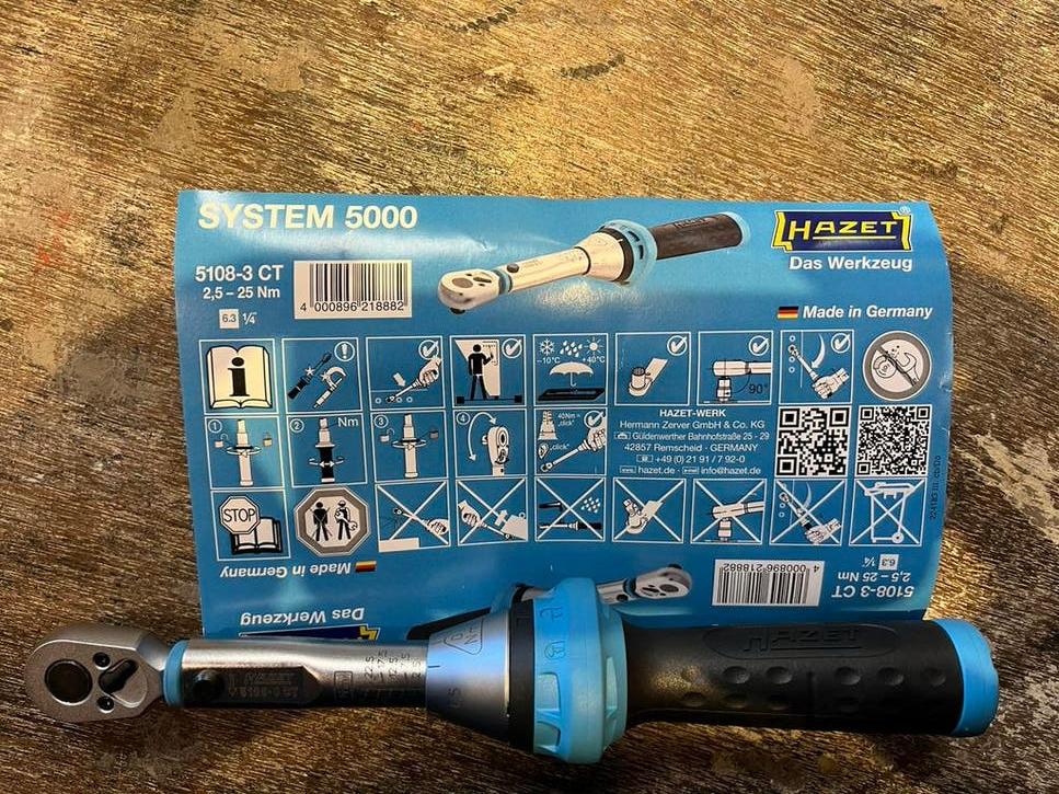 HAZET 5108-3CT Momentsleutel 2,5-25Nm NIEUW, Ophalen, Pieter Lieftinckweg 30, 1505 HX Zaandam, Nieuw, HAZET